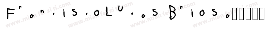 FranciscoLucas Briosa字体转换